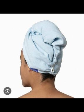 Aquis Light Blue Quick-Dry Hair Towel Wrap